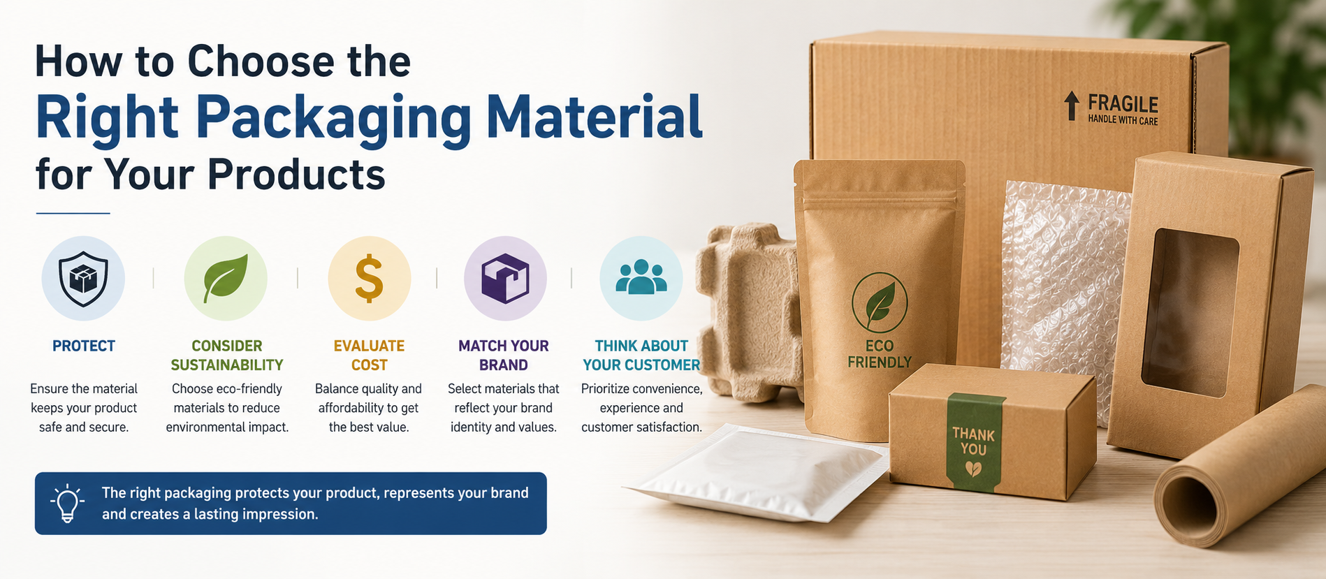 How to Choose the Right Packaging Material for Your Products