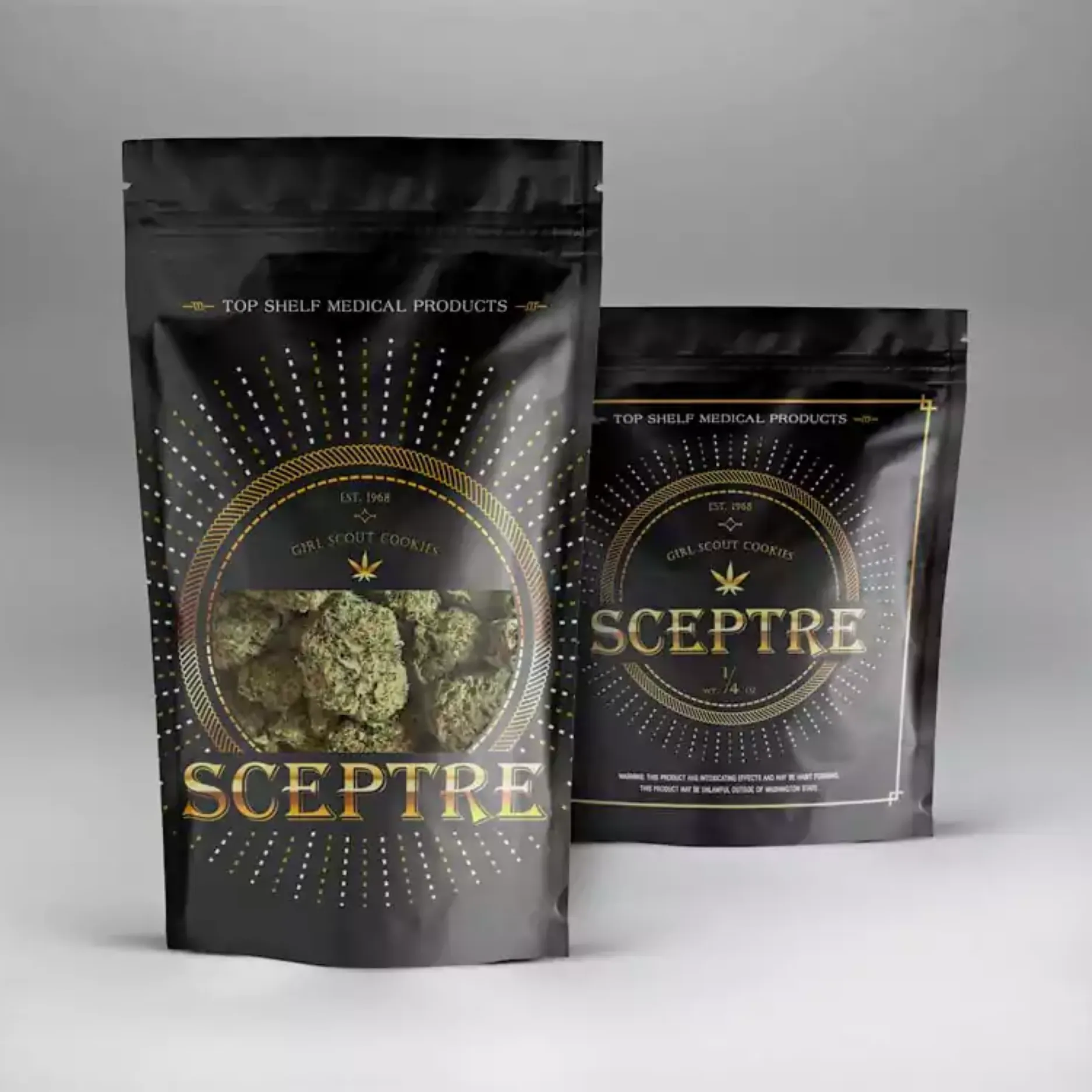 Custom 1 Ounce Mylar Packaging