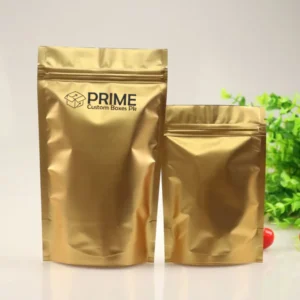 Custom Gold Mylar Bags