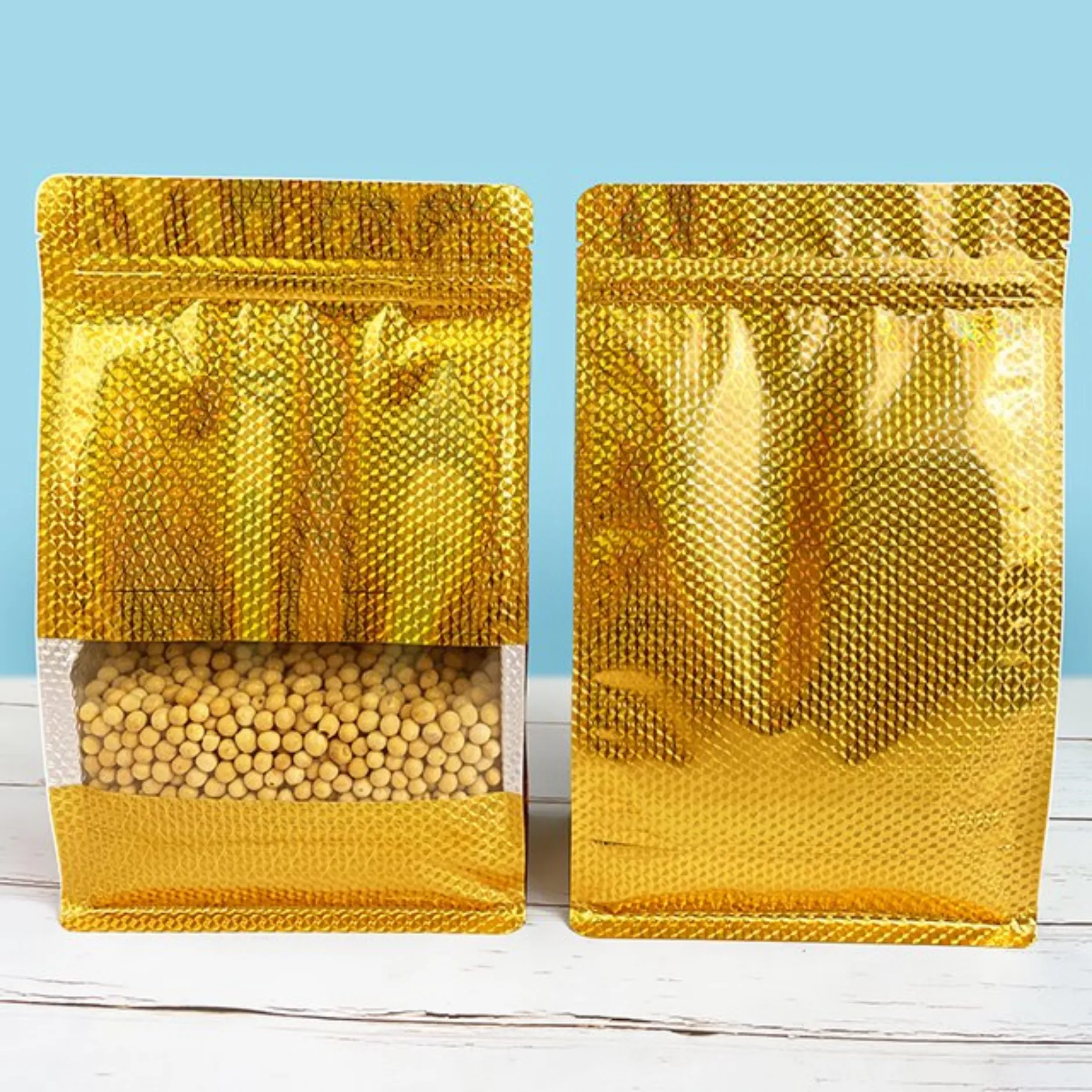 Custom Gold Mylar Bags