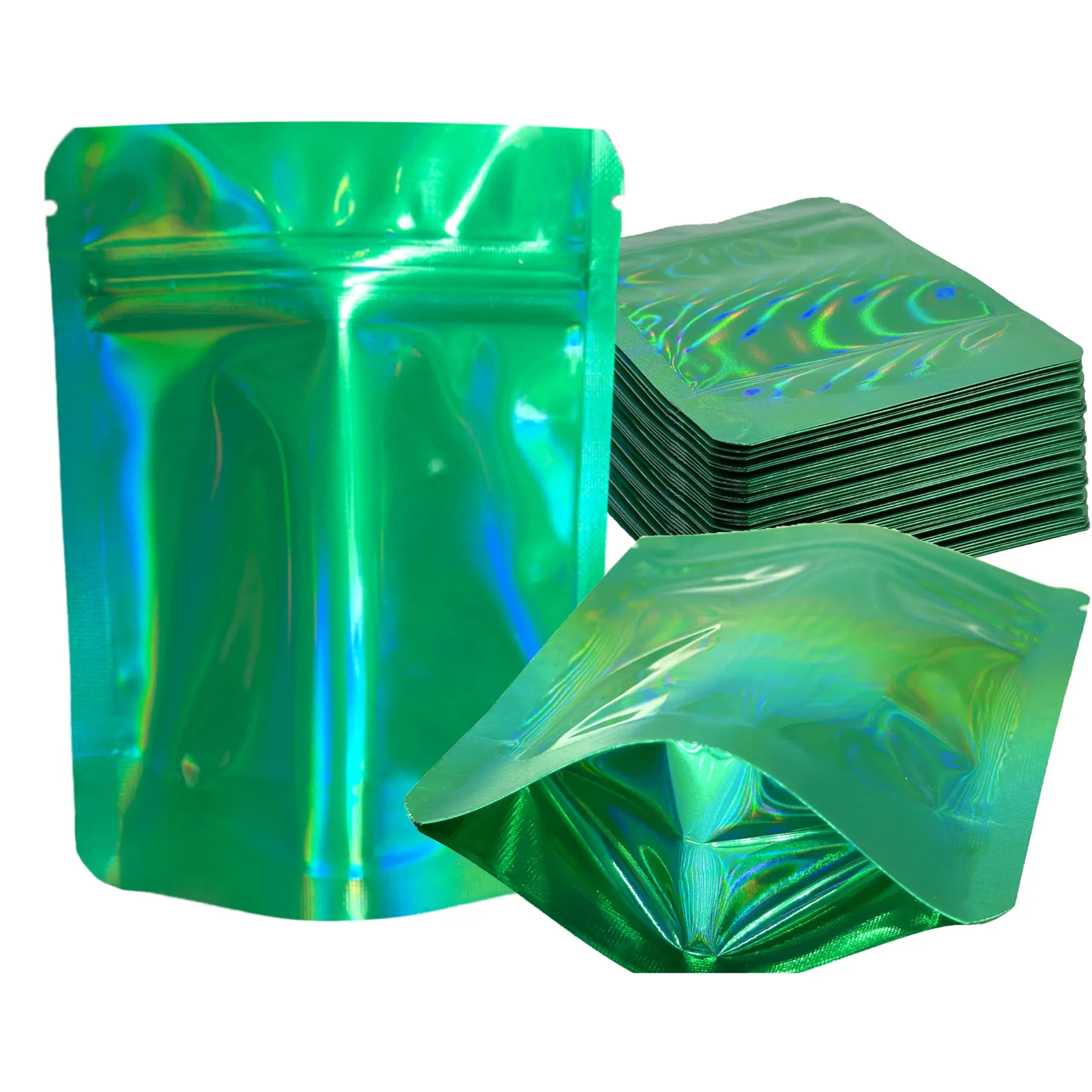 Custom Green Mylar Bags