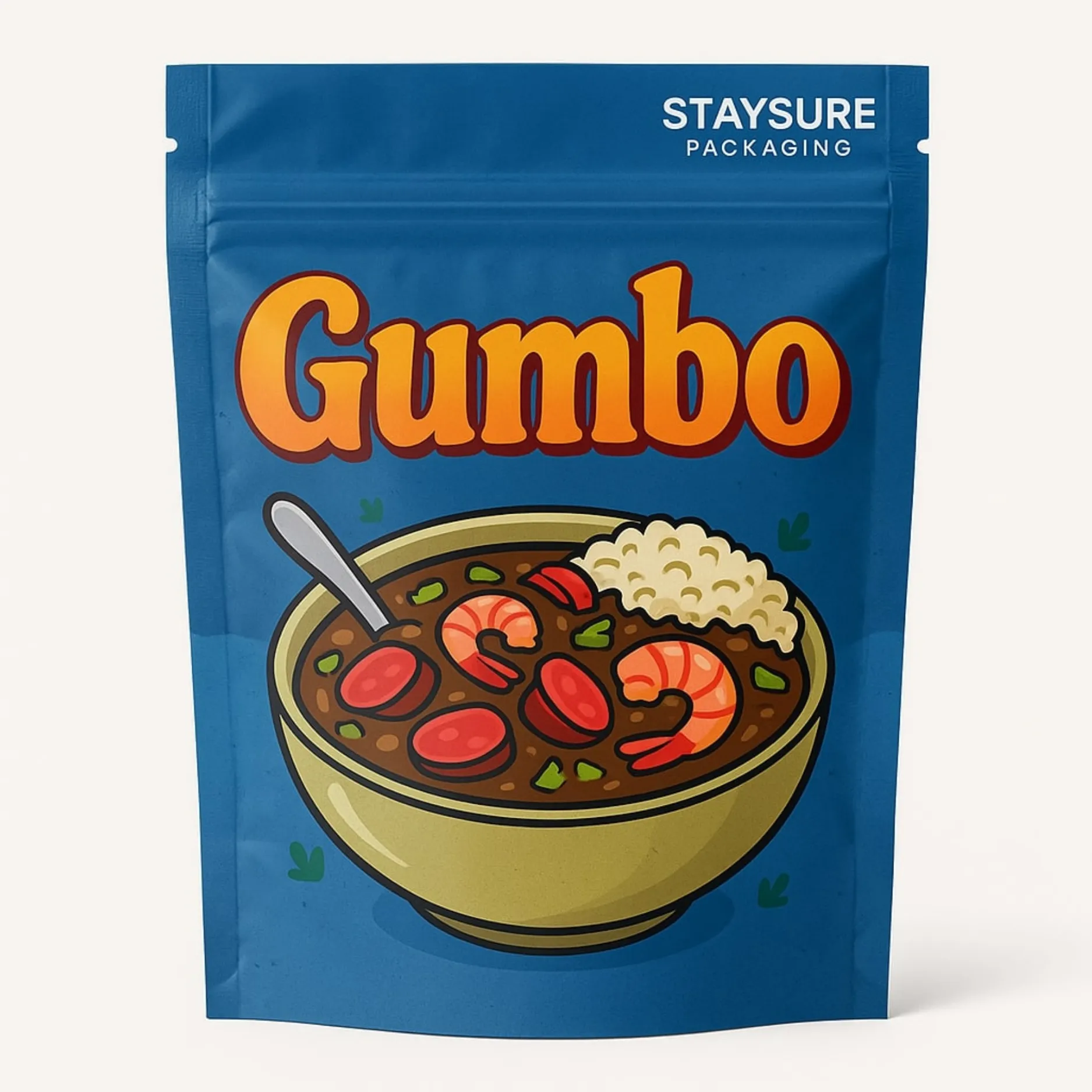 Custom Gumbo Mylar Bags