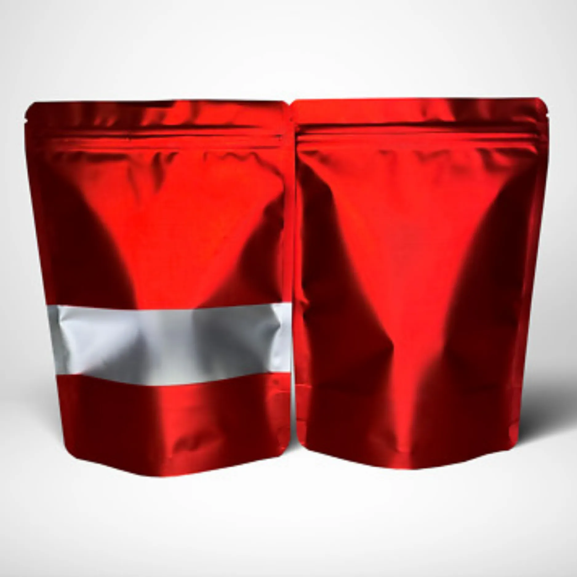 Custom Red Mylar Bags