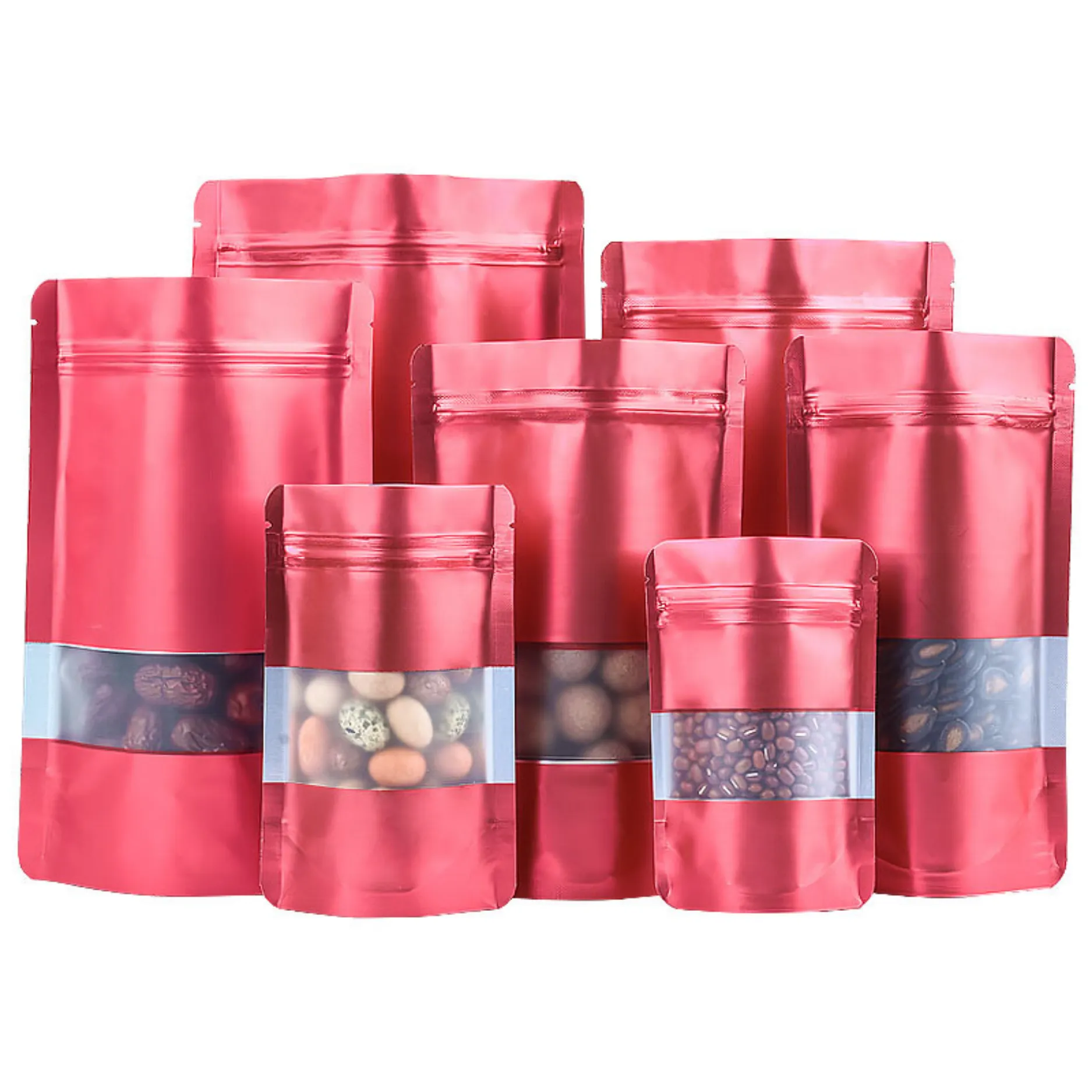Custom Red Mylar Bags