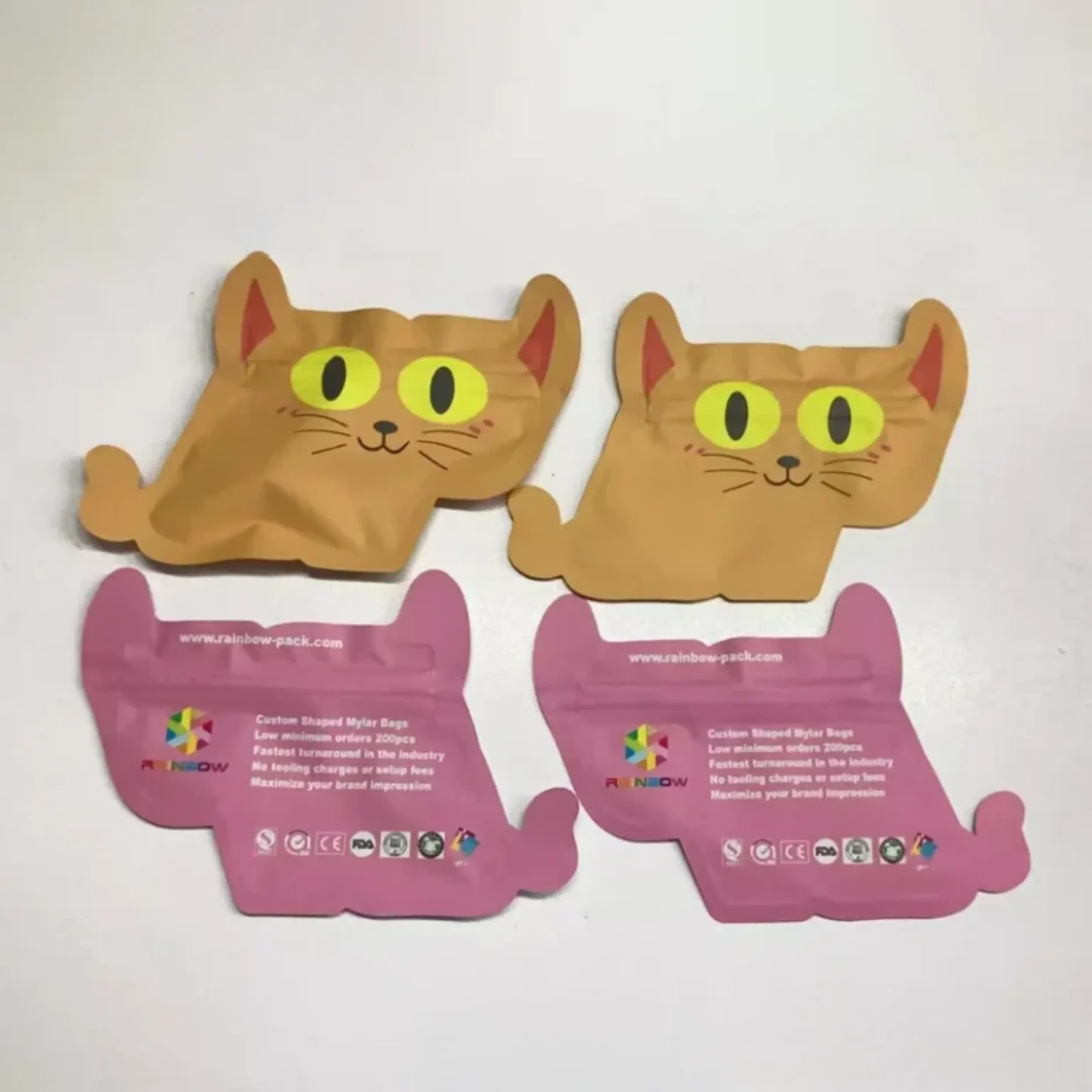 Custom Shaped Mylar Bags