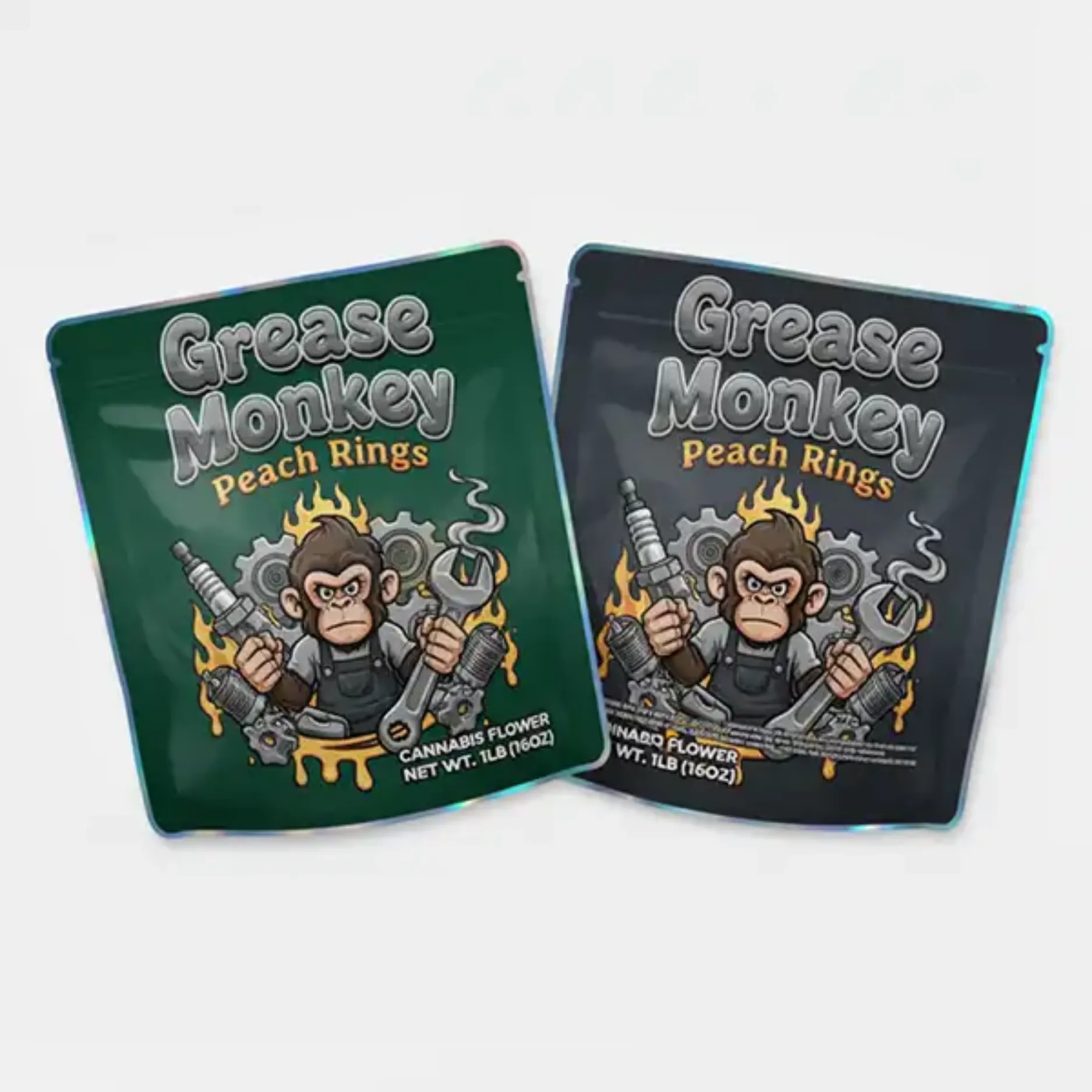 Grease Monkey Mylar Bags