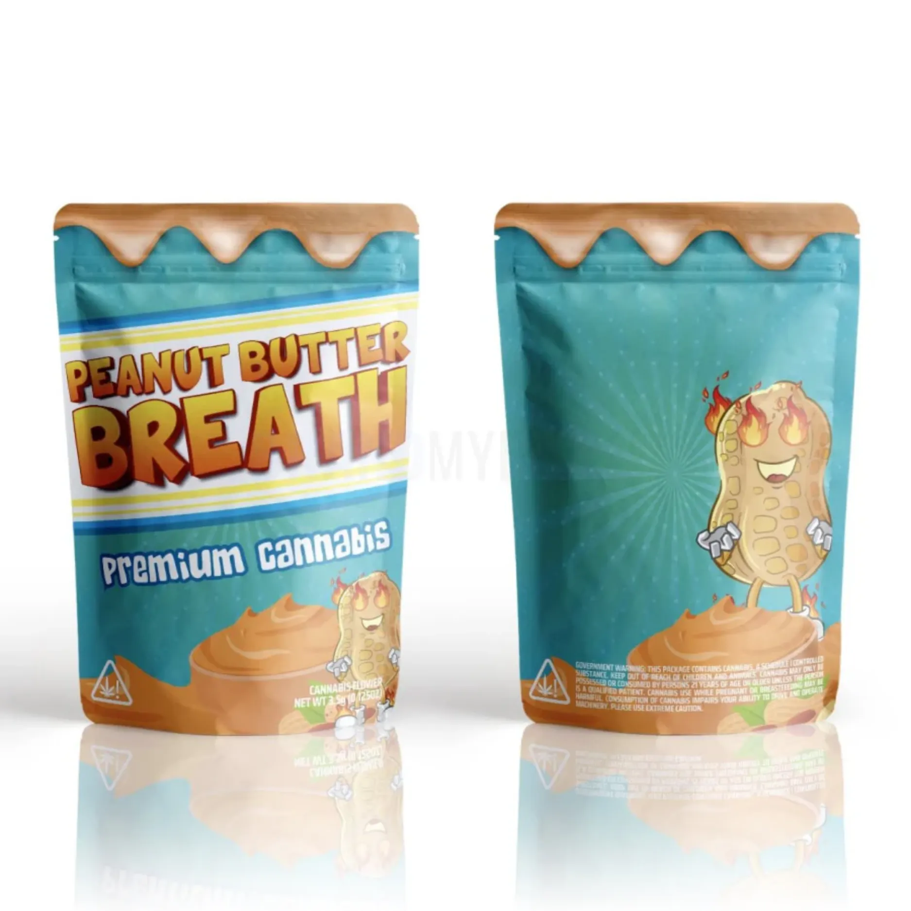 Peanut Butter Breath Mylar Bags